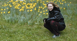 Emily in the daffodils