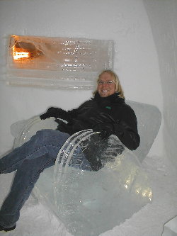 jon in an ice chair